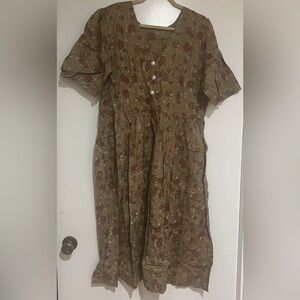 Floral Button-Up Dress